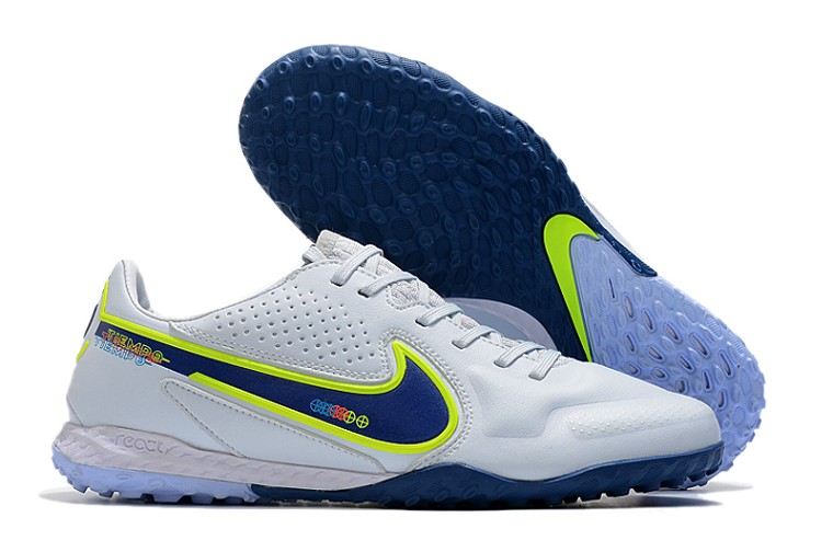 Nike React Tiempo Legend 9 Pro TF - blanc bleu